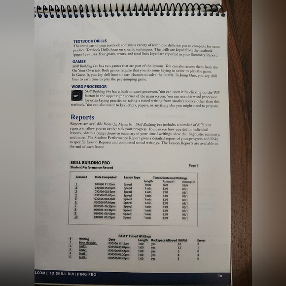 Skill Building Pro Cengage Learning Keyboarding Lessons Building Typing Skills - Picture 13 of 16
